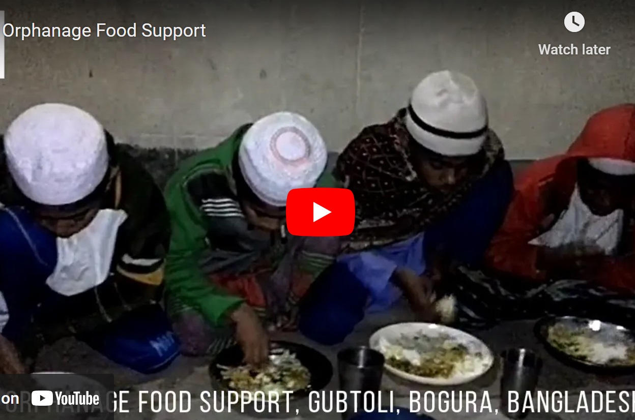 Food for Orphans in Gabtoli, Bogura.